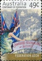 Parade Passing Federation Arch, Sydney