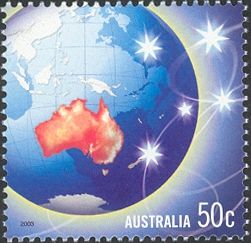 Australia On Globe