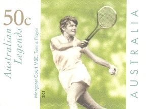Margaret Court in action