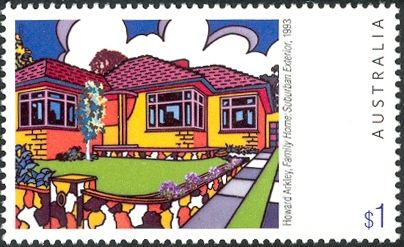 Family Home Suburban Exterior, Howard Arkley (1993)