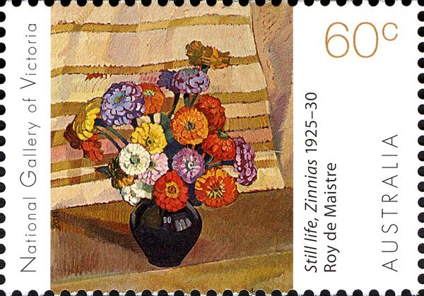 Still Life, Zinnias, Roy de Maistre (1925-30)