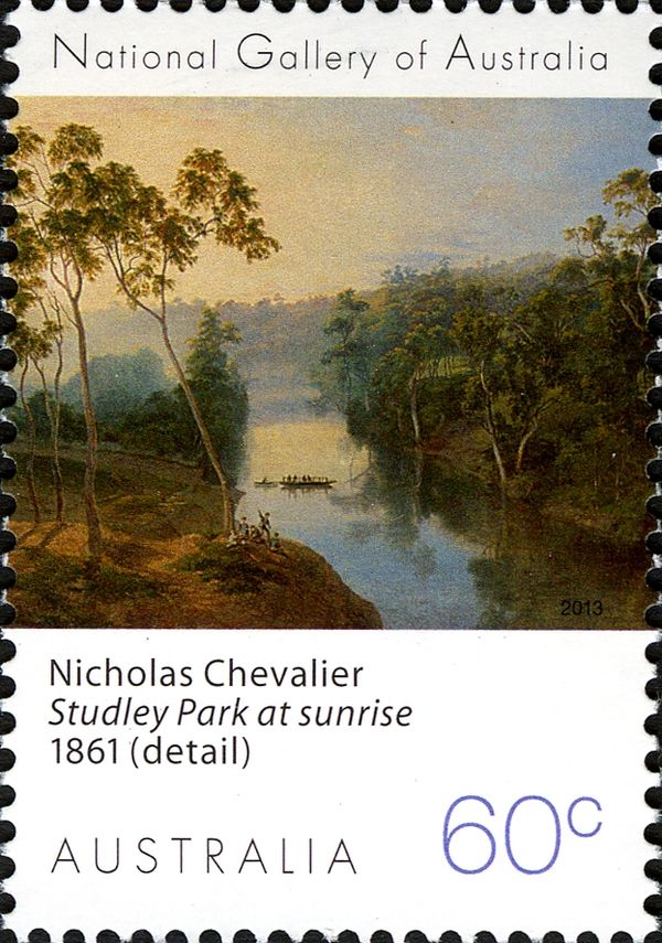 Studley Park at Sunrise, Nicholas Chevalier (1861)