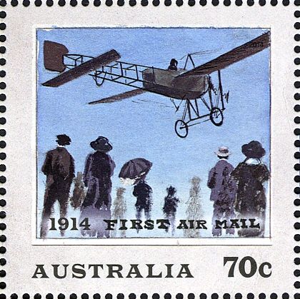 Maurice Guillaux Taking off from Melbourne