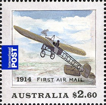 Maurice Guillaux and his Bleriot XI Monoplane in Flight