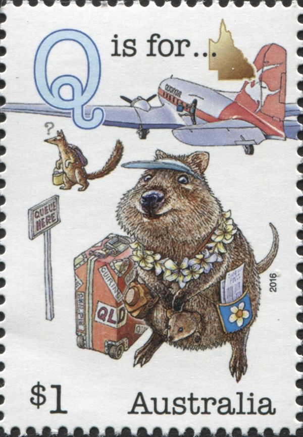 Q is for Queensland, Quokka, Queue, Quoll