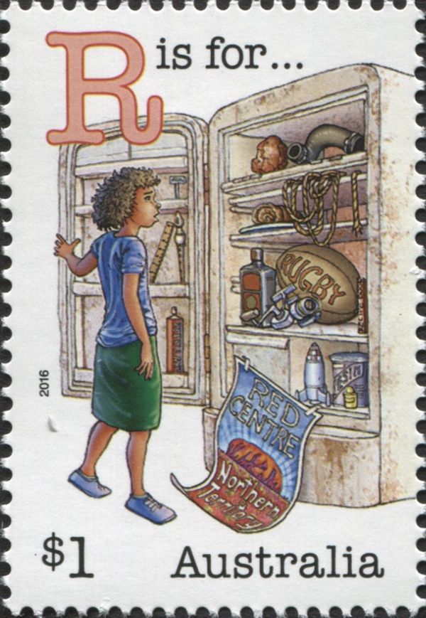R is for Refrigerator, Rugby ball, Rocket, Reel, Ruler, Rope