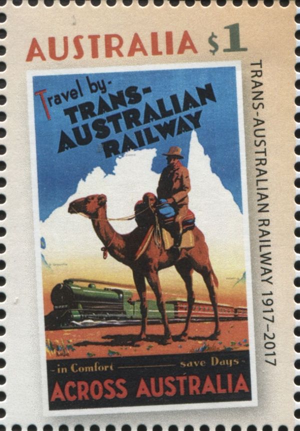 Camel (Trans-Australian Railway Travel Posters)