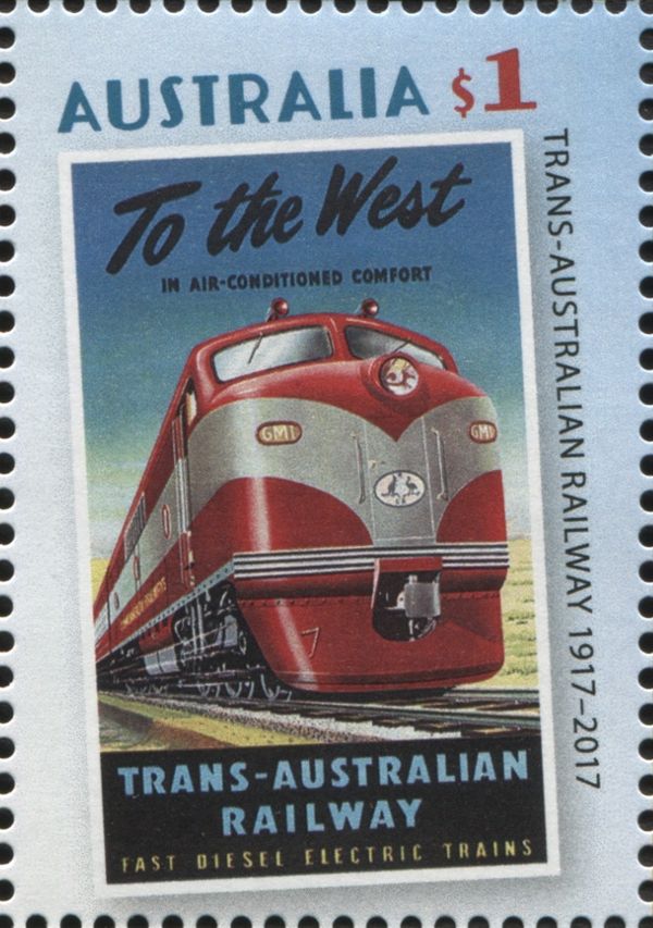 To The West (Trans-Australian Railway Travel Posters)