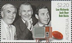 Lou Richards, Jack Dyer and Bob Davis