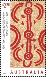 Kangaroo Dreaming, by Walter Tjampitjinpa (1971)