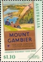 Vintage Mount Gambier Travel Poster