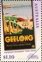 Vintage Geelong Travel Poster