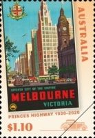 Vintage Melbourne Travel Poster