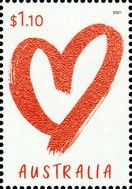 Heart in Red Paint