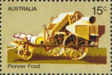 Harvester on white paper