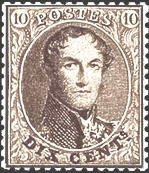 King Leopold I - Medaillon with Perforation 12½