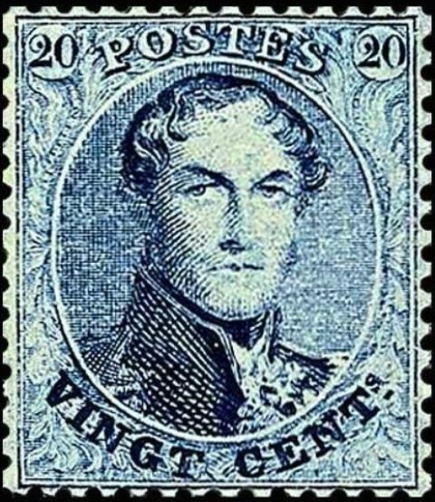 King Leopold I - Medaillon with Perforation 12½