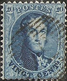 King Leopold I - Medaillon with Perforation 12½ x 13½