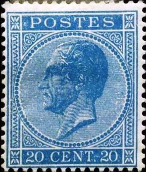 King Leopold I in Profile. Perforation 15