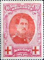 King Albert I - Red Medallion - Perf. 14