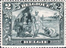 Allegory of the Anti-slavery Campaign in Congo - Perf. 14