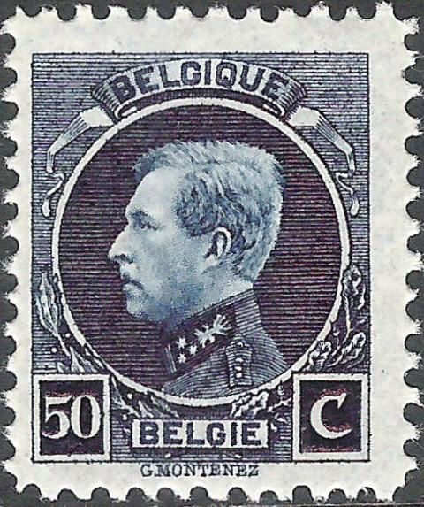 King Albert I - Type Montenez, Perf. 11½x12