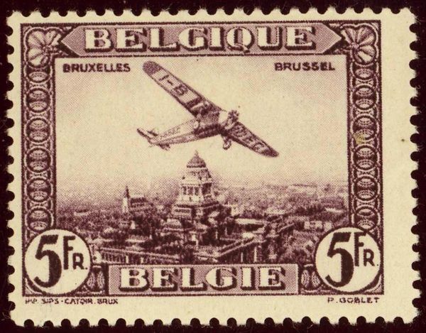Aircraft over Brussels Fokker F. VIIa/m