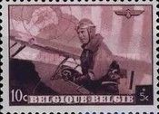 King Leopold III as a biplane pilot