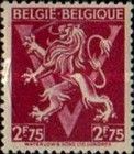 Heraldic Lion with 'V'