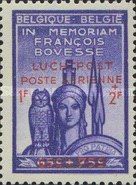 Overprinted 'POSTE AERIENNE-LUCHTPOST'
