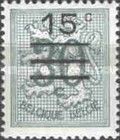 Number on Heraldic Lion - Surcharged