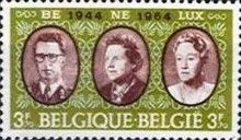 King Baudouin, Queen Juliana and Grand Duchess Charlotte