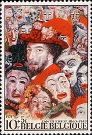 Selfportrait by James Ensor (1860-1949)