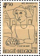Woman with Eggs (1928) by Gustave De Smet (1877-1943)