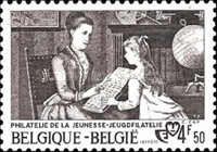 The Philately Lesson by Constant Aimé Marie Cap (1842-1915)