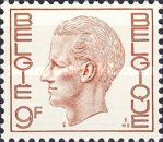 King Baudouin Type "Elström" - 9 Fr. Brown Red