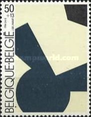 "Rythm No. 6" (1966) by Jo Delahaut (1911-1992)