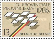 Stylized Map of Belgium and the nine Provinces