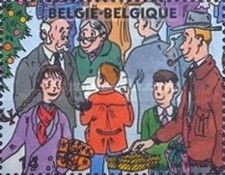 Children and Grandparents with Packages