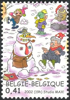 Christmas and New Year 2002: Snowman