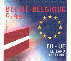 European Union - Flag of Latvia Self-adhesive