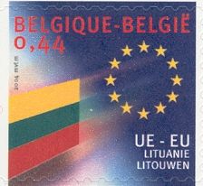 European Union - Flag of Lithuania Self-adhesive