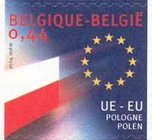European Union - Flag of Poland Self-adhesive