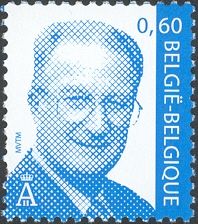 King Albert II (1934-) - Type MVTM Blue Prior Label 0.60 €