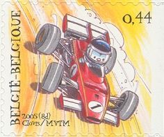 Racing Car Self-adhesive - Right Imperforate