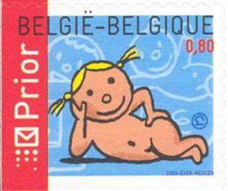 Birth of a Girl Self-adhesive - Left Imperforate