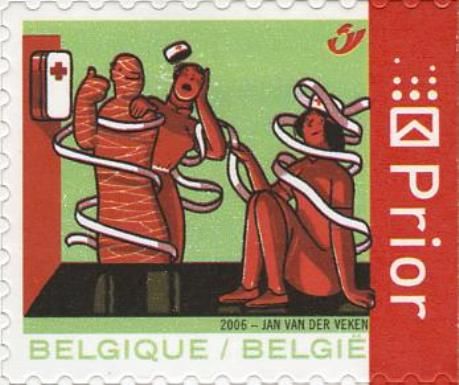 Red Cross 2006 Self-adhesive - Right Imperforate