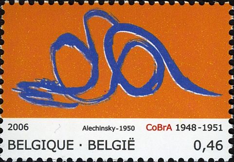 "New Skin" by Pierre Alechinsky (1950)
