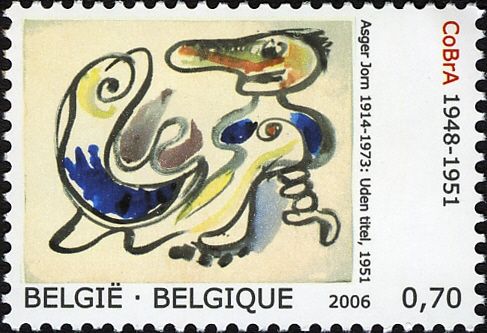Painting by Asger Jorn from 1951 - No Title