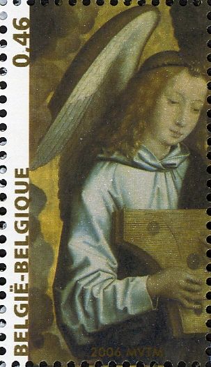 Angels making music by Hans Memling 1